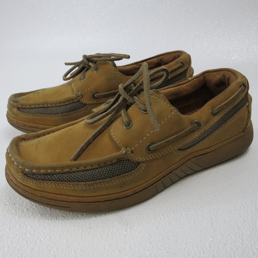 Tommy Bahama Nubuck Leather Boat Deck Shoes Mens Casual Footwear Sz 9.5 M